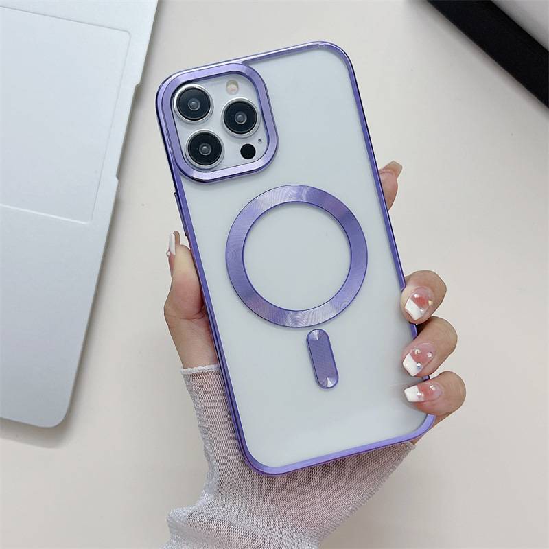 27027 iPhone 15 защитная крышка-чехол, магнитная с окантовкой