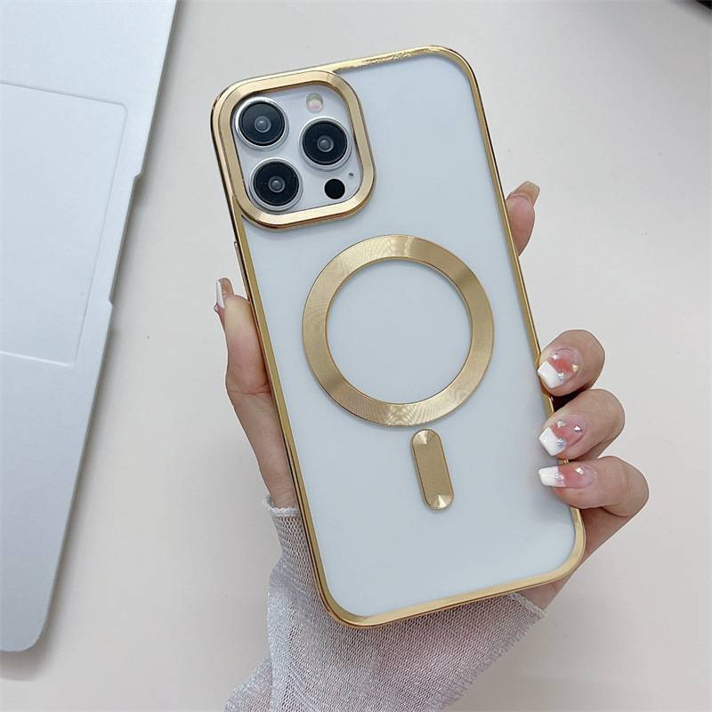 27027 iPhone 15 защитная крышка-чехол, магнитная с окантовкой