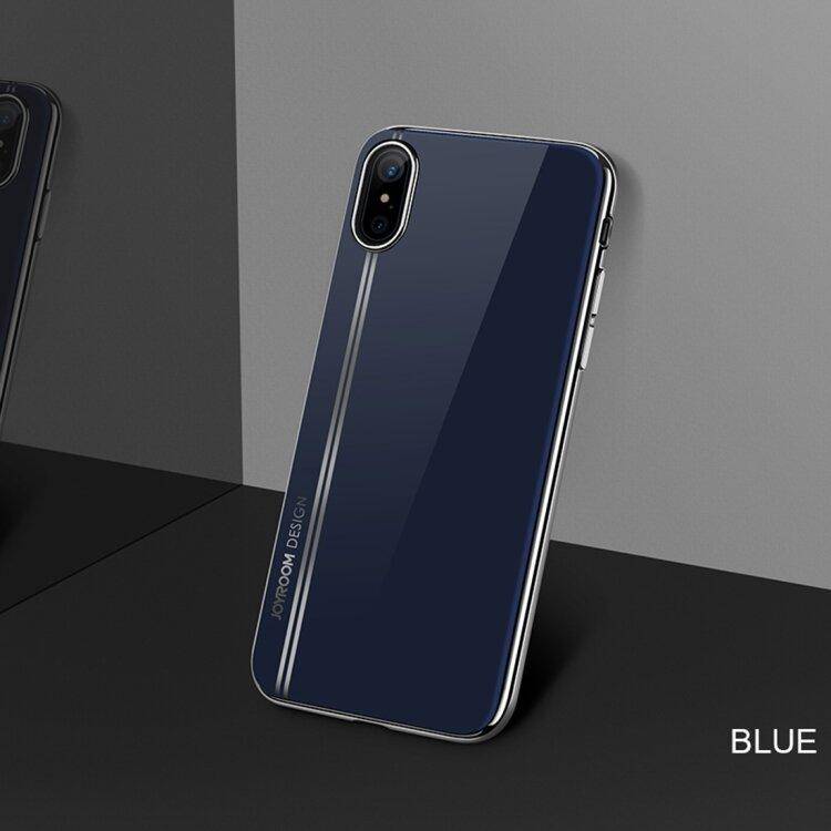 5151 iPhone X Защитная крышка силиконовая Joyroom (синий)