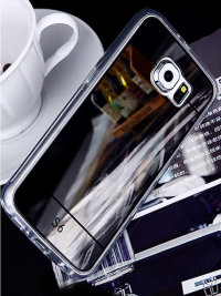 16-450 Galaxy S6 Edge Защитная крышка силиконовая (серебро)