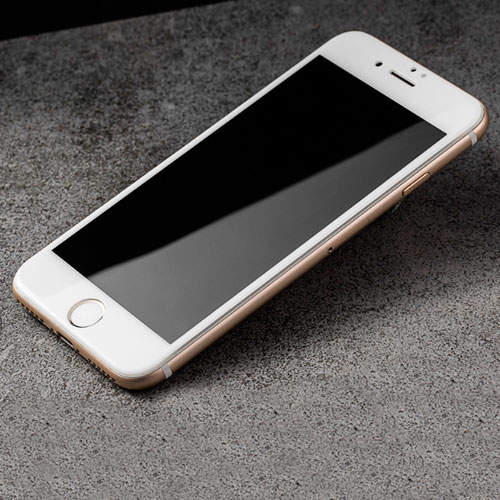 9565 iPhone6+ Защитное стекло изогнутое (белый)