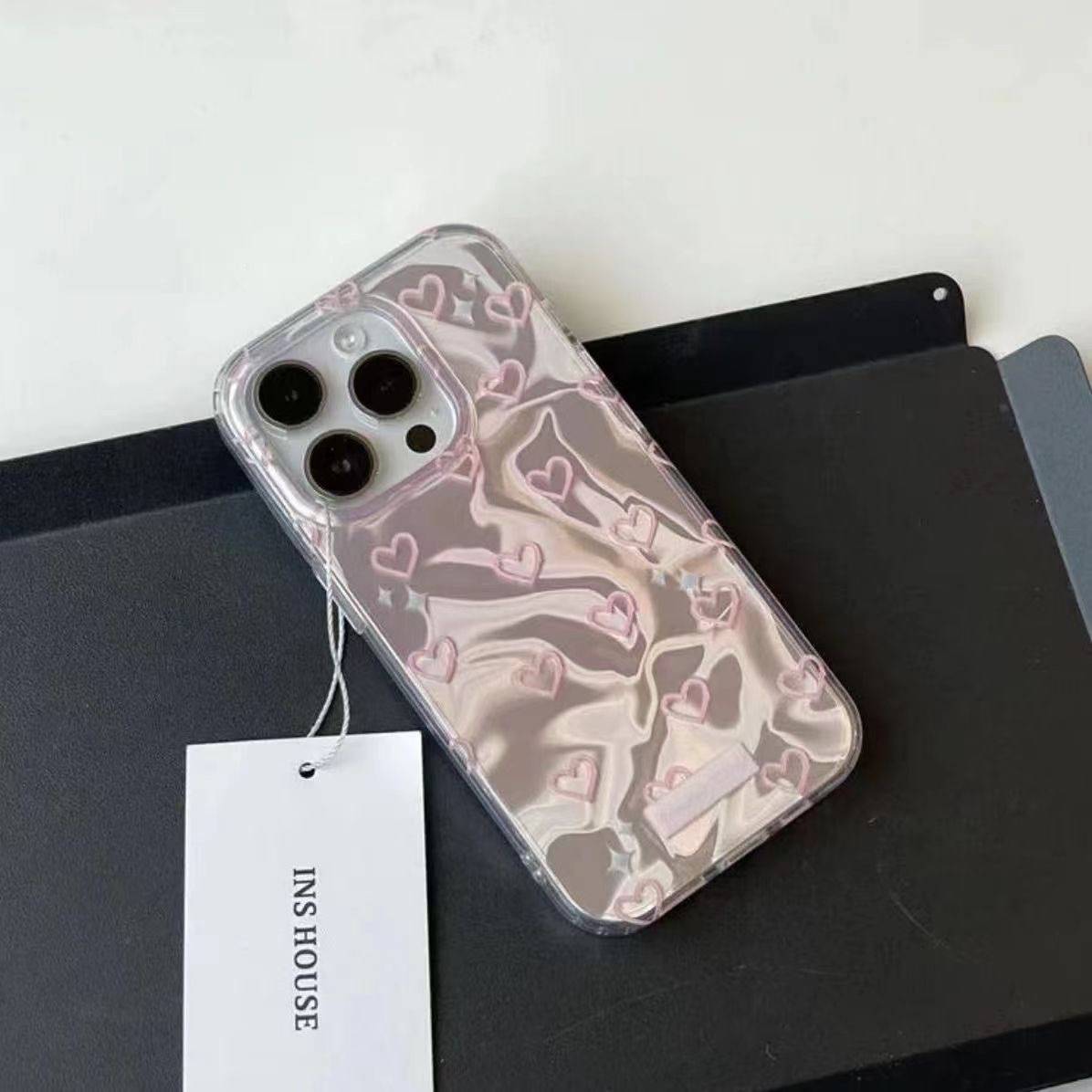 38014 iPhone 16 ProMax защитная крышка-чехол пластик с рисунком