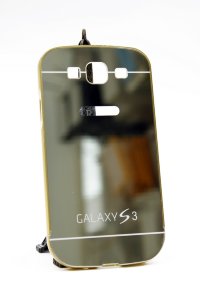 7523 Galaxy S3 Защитная крышка пластиковая с бампером (золото)