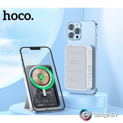 23082 Портативное зарядное устройство с функцией беспроводной зарядки Hoco Q10A магнитное 10000mAh