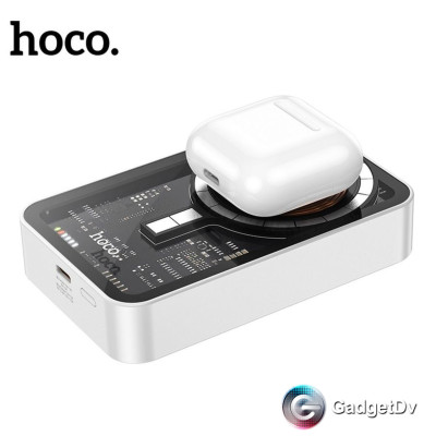 23082 Портативное зарядное устройство с функцией беспроводной зарядки Hoco Q10A магнитное 10000mAh