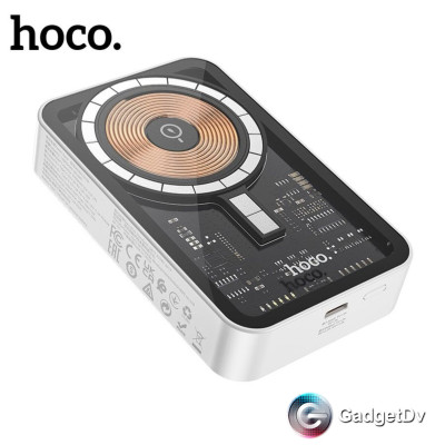 23082 Портативное зарядное устройство с функцией беспроводной зарядки Hoco Q10A магнитное 10000mAh