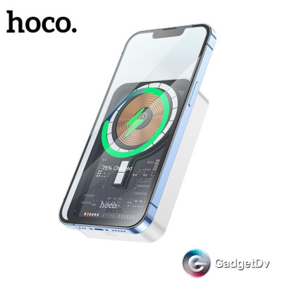 23082 Портативное зарядное устройство с функцией беспроводной зарядки Hoco Q10A магнитное 10000mAh