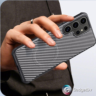 38015 Samsung S25 защитная крышка-чехол, под карбон