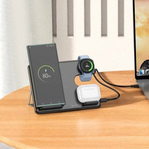 26723 Беспроводное зарядное устройство 3 в 1, Android, Hoco CQ2