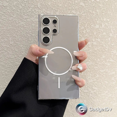 38404 Samsung S24FE защитная крышка-чехол MagSafe прозрачный пластик 