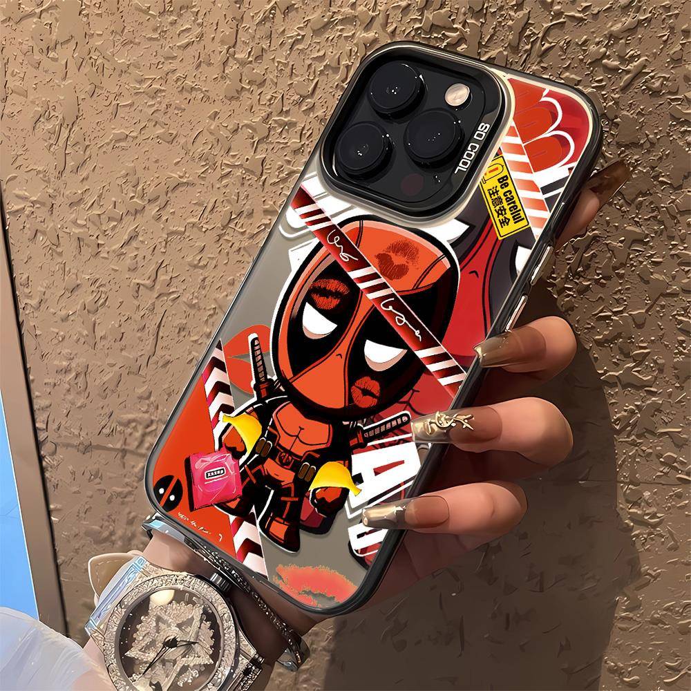 38838 iPhone 15 Защитная крышка-чехол пластик с рисунком