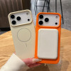 38962 iPhone 17Pro защитная крышка-чехол однотонный силикон с MagSafe
