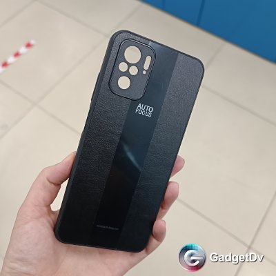 20814 Xiaomi Redmi Note 10Pro защитная крышка-чехол, тонкая с полосой