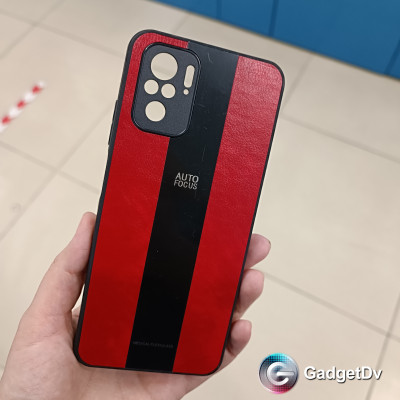 20814 Xiaomi Redmi Note 10Pro защитная крышка-чехол, тонкая с полосой