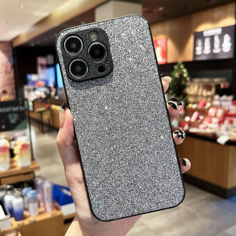 22086 iPhone 12Pro защитная крышка-чехол, блестки