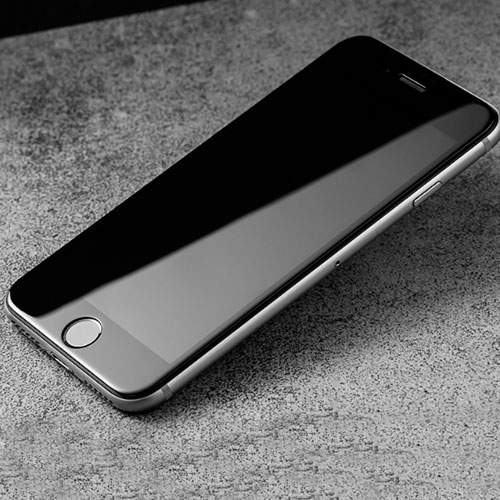 9568 iPhone7 Защитное стекло изогнутое (черный)