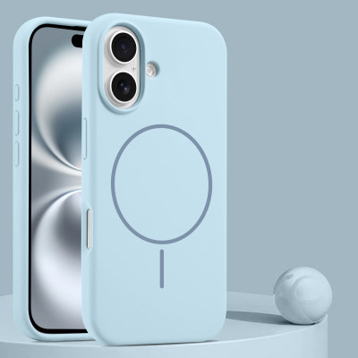39055  iPhone 13 защитная крышка-чехол, силикон с MagSafe