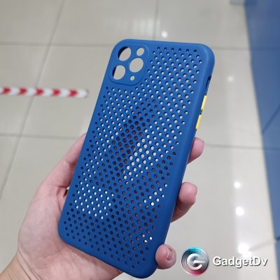 20815  iPhone13 ProMax защитная крышка-чехол, перфорированный силикон