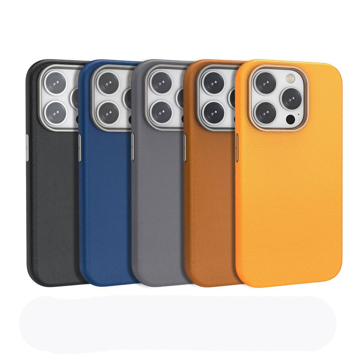 32083 iPhone 15 защитная крышка-чехол, кож.