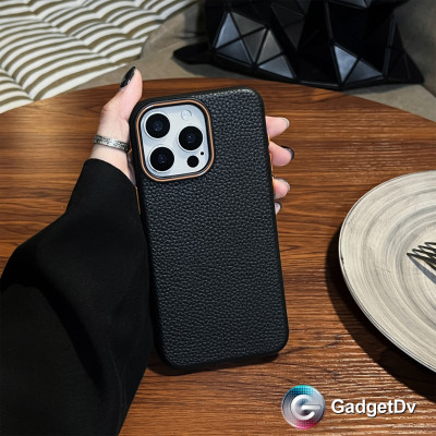 32083  iPhone 15 защитная крышка-чехол, кож.