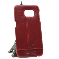 PCL-P03 Galaxy S6 Edge Защитная крышка Pierre Cardin (кож, красный)