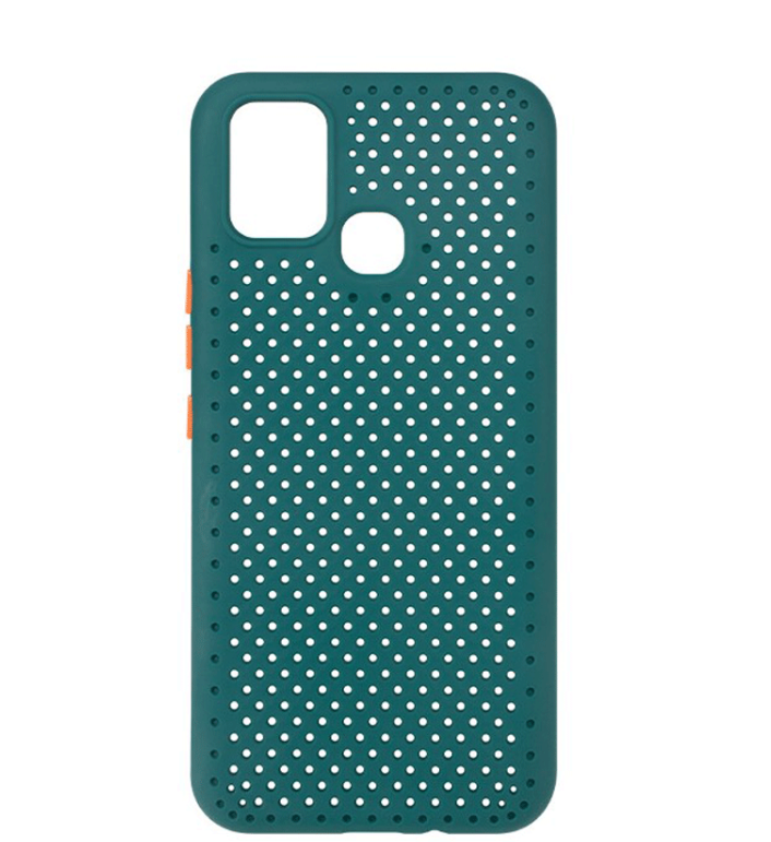 60790 Xiaomi Redmi 9 защитная крышка-чехол, сиилкон перфорированный
