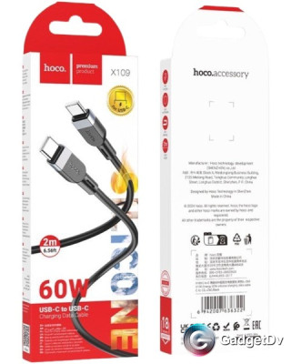 32020 Кабель Type-C-iPhone Hoco X109 32020 Кабель Type-C-iPhone Hoco X109