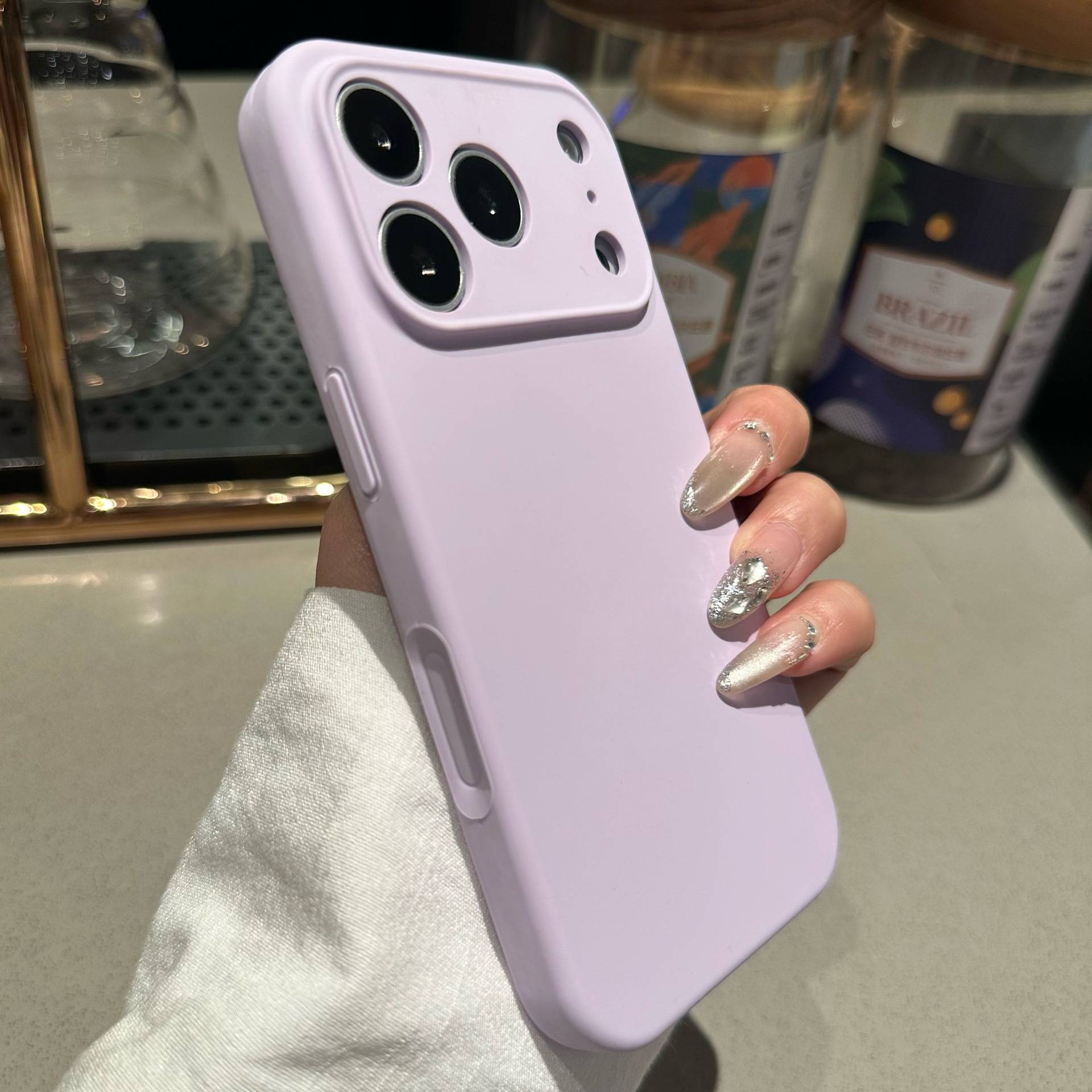 27036 iPhone 14 защитная крышка-чехол, силикон однотонный