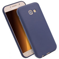 2706 Samsung A3 (2017) Защитная крышка силиконовая (синий)