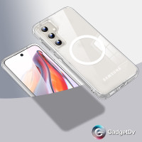 38022 Samsung S25 Plus, защитная крышка-чехол, пластик с MagSafe проз.