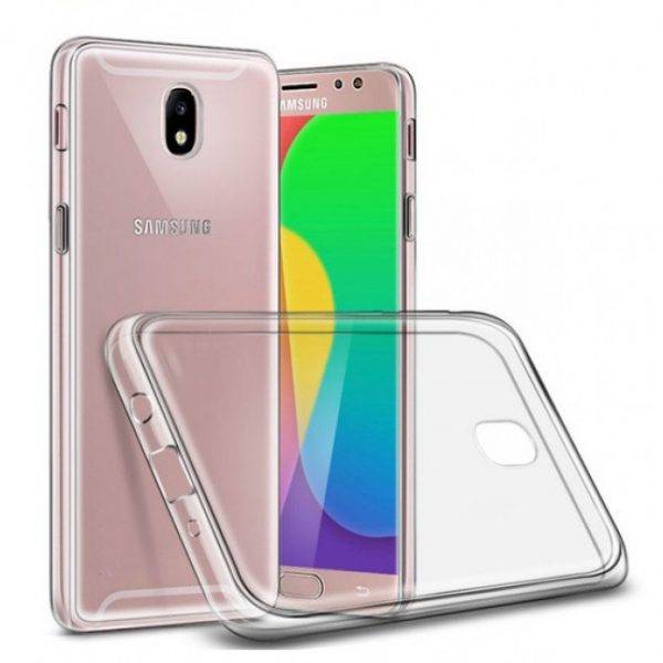 4932 Galaxy J7 (2017) Защитная крышка силиконовая (прозрачный)