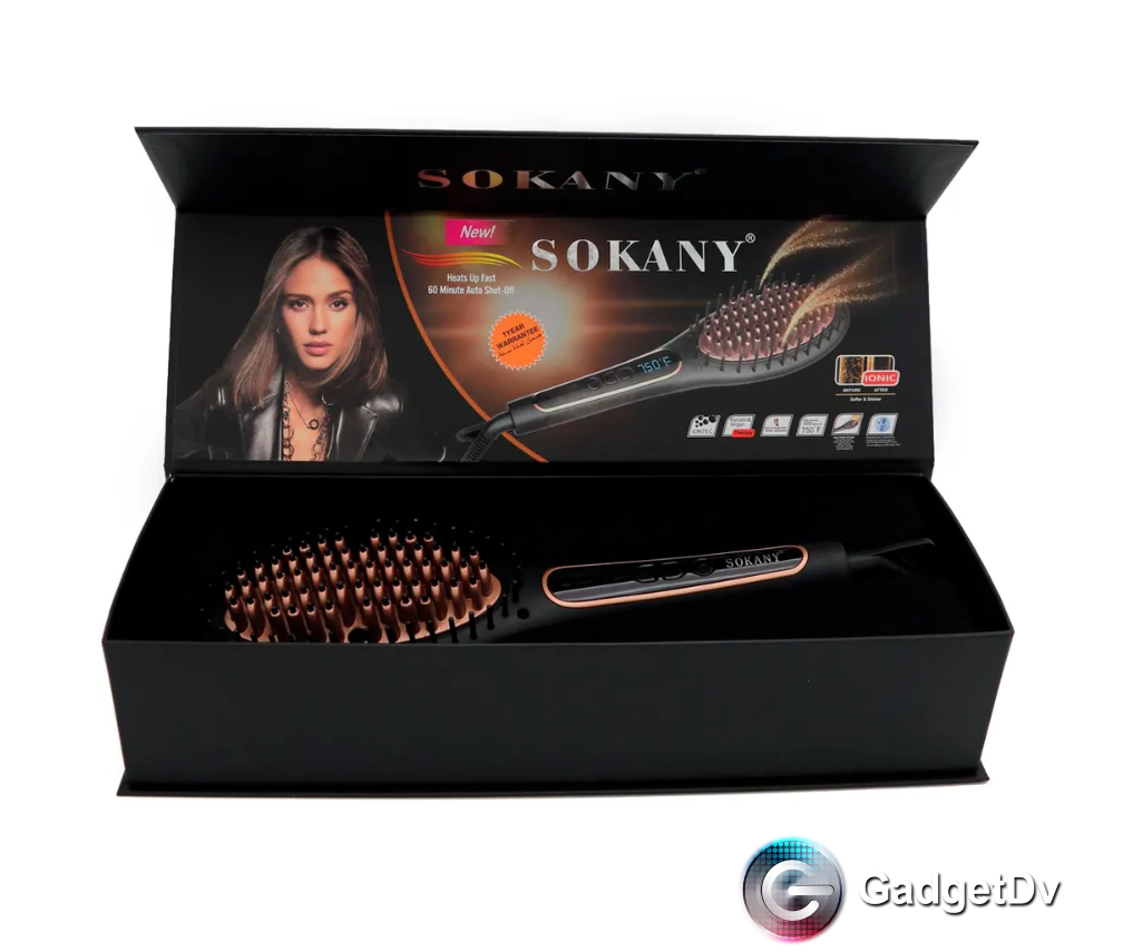 21092 Расческа-выпрямитель для волос Sokany BR-1030I