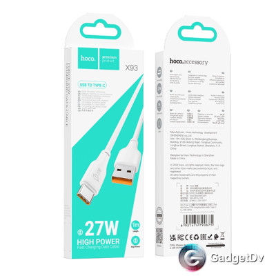 38743 Кабель TYPE-C 3m Hoco X93