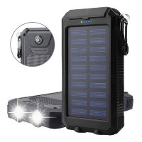10559 Портативный аккумулятор Solar charger 10000 mAh+фонарик