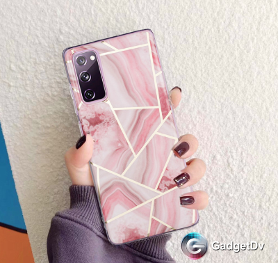 60595 Samsung A12 защитная крышка-чехол, Мрамор