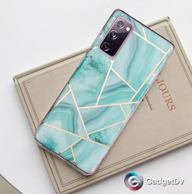 60595 Samsung A12 защитная крышка-чехол, Мрамор