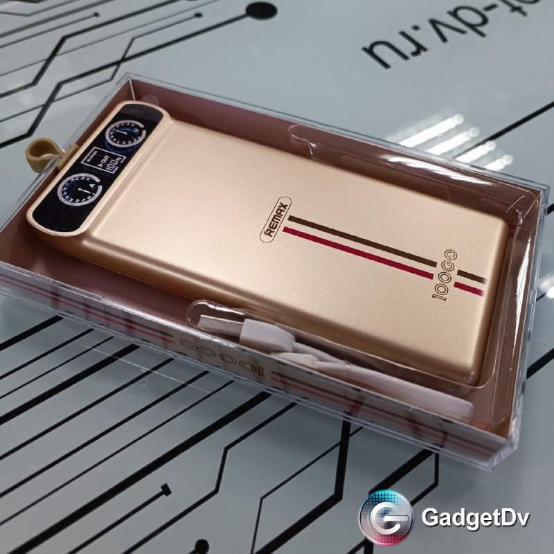 1665 Портативный аккумулятор 10000 mAh Remax (золото) RPP-18