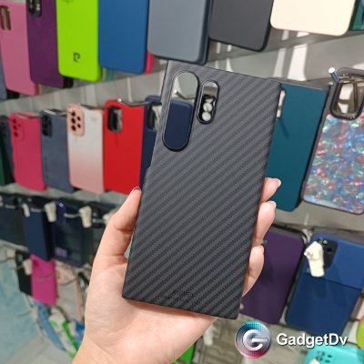 29096 Samsung S24 Ultra защитная крышка-чехол, X-level карбон