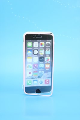 iРhone 6+ Чехол-книжка силикон/пластик (розовый)  iРhone 6+ Чехол-книжка силикон/пластик (розовый)