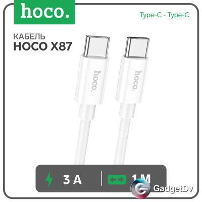 38328 Кабель Type-C to Type-C, 1 м, Hoco X87 