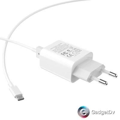 60796  СЗУ USB 2,1А + кабель micro USB, Hoco C62A