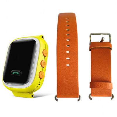 8604 Детские часы с GPS-модулем Smart Baby Watch Q50 Wonlex (желтый)