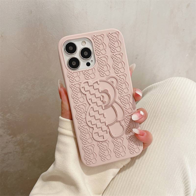 23184 iPhone13 Pro защитная крышка-чехол, медведь