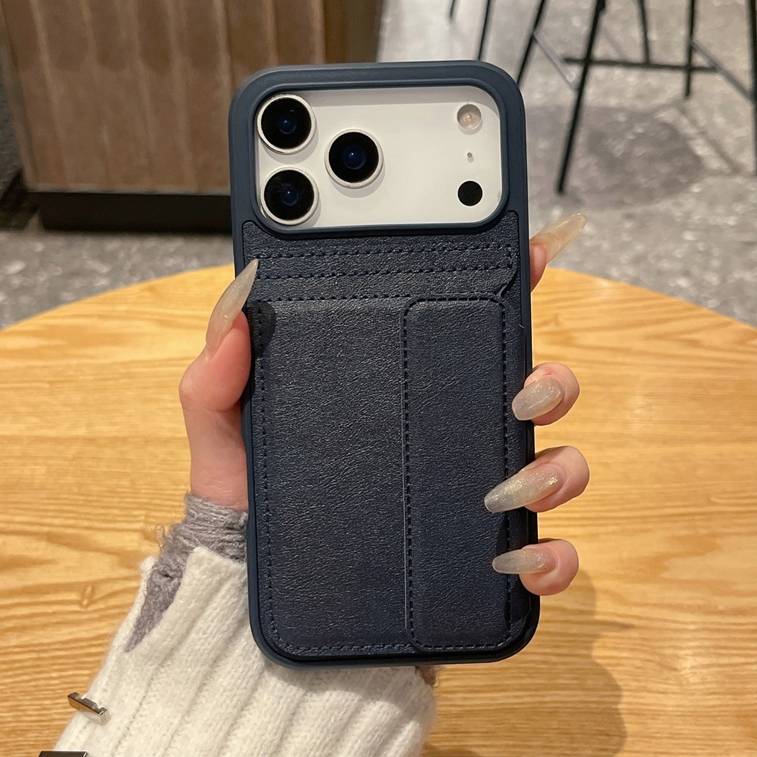 23293 iPhone13 Pro защитная крышка-чехол, кожаная с кармашком