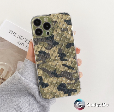 20824  iPhone 11 защитная крышка-чехол, блестящий камуфляж