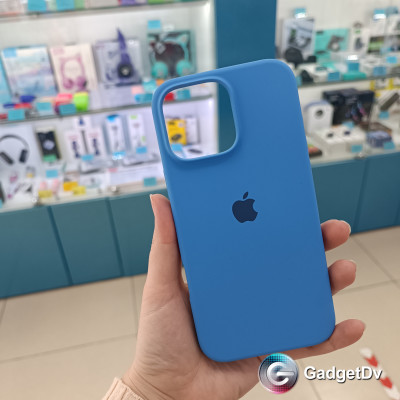 31029 iPhone 16 ProMax защитная крышка-чехол Silicone Cace с логотипом