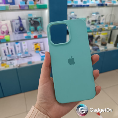 31029 iPhone 16 ProMax защитная крышка-чехол Silicone Cace с логотипом