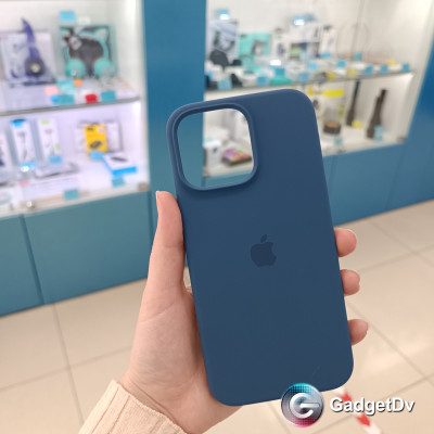 31029 iPhone 16 ProMax защитная крышка-чехол Silicone Cace с логотипом