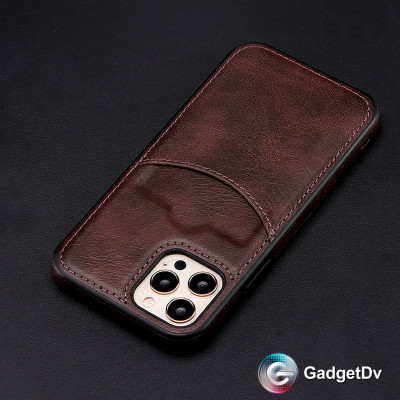 36030 Samsung A35 защитная крышка-чехол, с картхолдером кож.