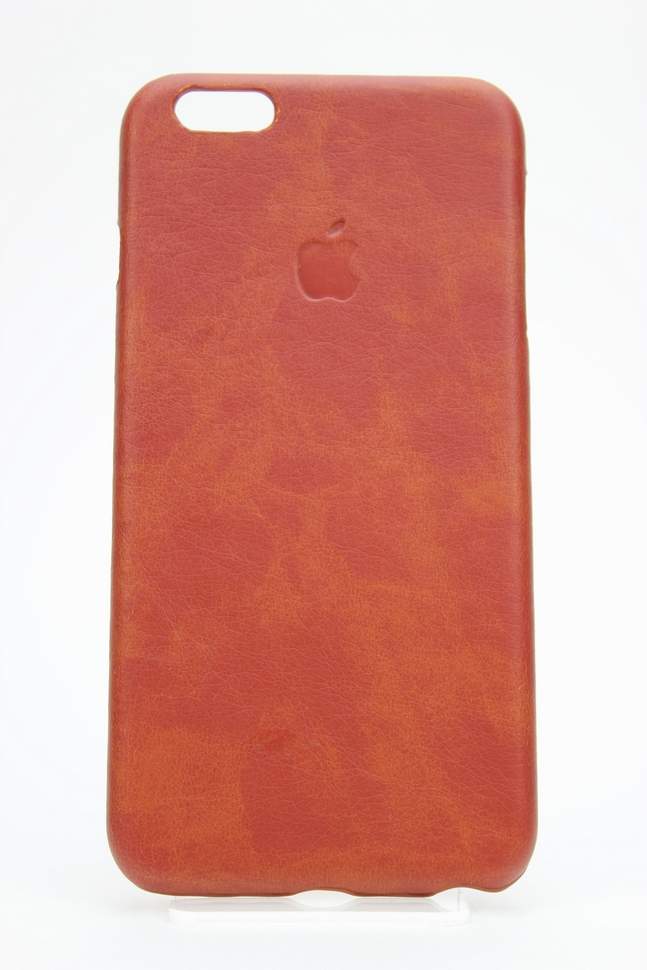17-117 iРhone 6+ Защитная крышка кожаная (светло-коричневый)